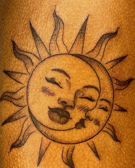 African Sun Tattoo, Afrocentric Tattoos, Sun Woman, Africa Tattoos, Tattoo Uk, Sun Tattoo Designs, Thank You Email, Black Girls With Tattoos, Moon Tattoo Designs