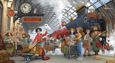 Jonny Duddle Harry Potter, Hufflepuff Illustration, Hogwarts Ravenclaw, The Hogwarts Express, Kalahari Desert, Ravenclaw Hufflepuff, Harry Potter New, Harry Potter Book, Harry Potter Stories