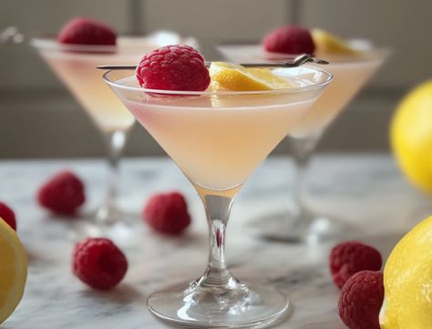 Raspberry Lemon Drop Martini Flavorful Side Raspberry Lemondrop Martini Recipe, Raspberry Lemon Drop Martini, Raspberry Lemon Drop, Best Martini Recipes, Lemon Drop Recipe, Sausage Soup Recipes, Cozy Dinners, Lemon Uses, Italian Sausage Soup