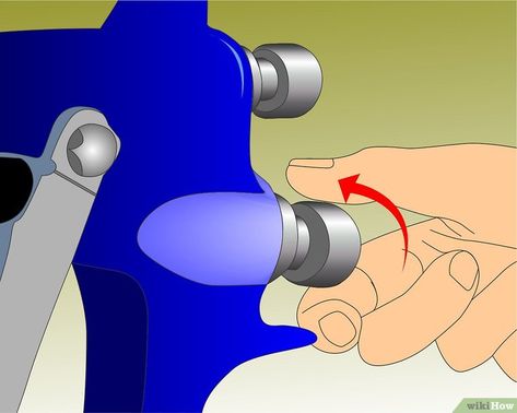 4 Ways to Paint with a Compressed Air Sprayer - wikiHow Auto Painting, Hvlp Paint Sprayer, Best Paint Sprayer, Car Spray Paint, Paint Sprayers, Auto Body Work, Car Paint Jobs, Using A Paint Sprayer, Car Coating