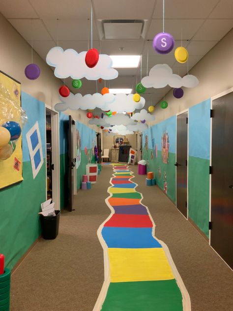 Candy Land Game Ideas, Candyland Library Theme, Candy Land Door Decorations Classroom, Candyland School Hallway, Candyland Classroom Decorations, Candy Land Hallway Theme, Candyland Hallway Theme, Candyland Door Decorations, Candyland Hallway