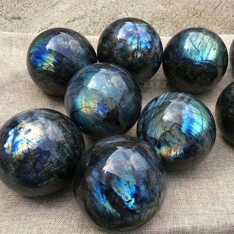 Blue Labradorite Ball $42.69 bit.ly/3hCYQMU Amber Crystal, Meditation Gifts, Sphere Ball, Labradorite Crystal, Blue Labradorite, Crystal Sphere, Rocks And Minerals, Crystal Ball, Crystals And Gemstones