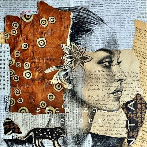 40 Clever And Meaningful Collage Art Examples Paper Swan, Mixed Media Portrait, Collage Portrait, Collage Drawing, Collage Art Mixed Media, Art Et Illustration, Art And Illustration, Drawing Tutorials, Art Journal Inspiration