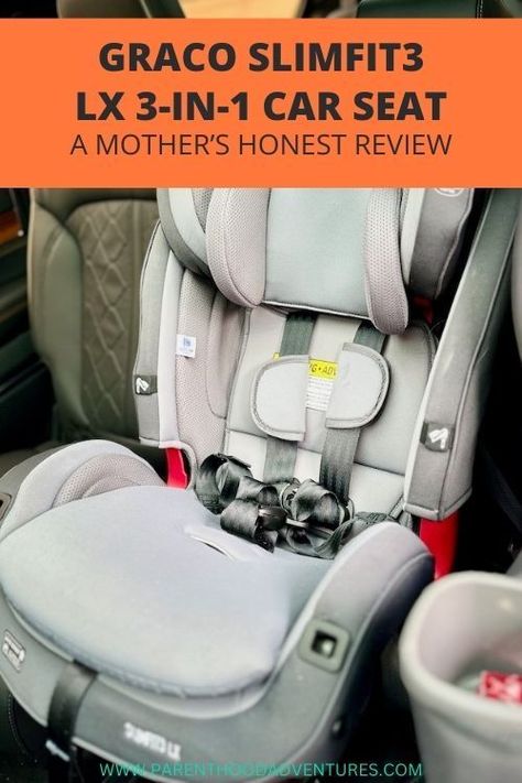 An honest review of the Graco SlimFit3 LX 3-in-1 Car Seat to help you decide if it would be the right car seat for your baby! Graco Car Seat, Car Seat Reviews, Convertible Car Seat, 3 In 1, All The Best, Car Seat, Family Travel, Car Seats, Travel Tips