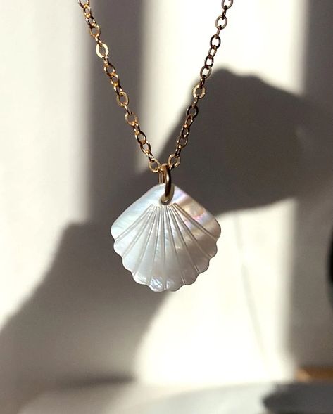 Embrace your inner mermaid radiance 🧜‍♀️🌊 by adding a little bit of fun and flirty to your day 🌸 It’s the light that guides your journey and inspires others to shine alongside you ✨ Our stunning Lola Mother of Pearl Necklace is the perfect touch to elevate any outfit, reflecting your unique beauty and grace - handcrafted in my Sydney studio in premium 14k Gold Filled. Also available in Sterling Silver 🩶 Water-safe and perfect for the beach! I believe how you decorate yourself should tell yo... Pearl Seashell, Ocean Inspired Jewelry, Seashell Pendants, Mother Of Pearl Jewelry, Silver Water, Mother Of Pearl Necklace, Pearl Gemstone, Pearl Charms, The Energy