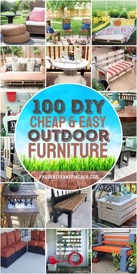 Easy Outdoor Diy, Diy Cabana, Easy Diy Outdoor Furniture, Diy Outdoor Furniture Ideas, Diy Summer Decor, Diy Outdoor Seating, Diy Porch Swing, Homemade Modern, Outdoor Furniture Ideas