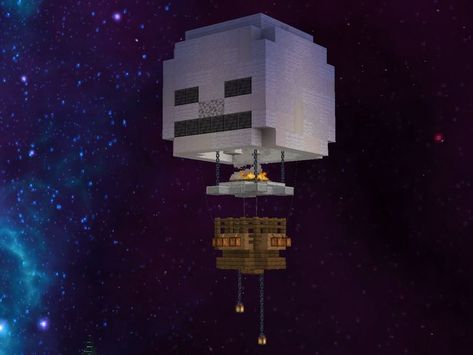 Minecraft Hot Air Balloon, Minecraft Earth, Case Minecraft, Minecraft Statues, Rumah Minecraft Sederhana, Hot Air Balloon Design, Minecraft Structures, Minecraft Interior Design, Bangunan Minecraft