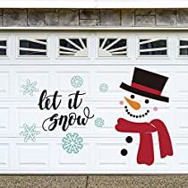 Check this out on Amazon Garage Door Christmas Decorations, Christmas Garage Door, Christmas Garage, Refrigerator Decoration, Snowflake Sticker, Fridge Decor, Door Decorating, Christmas Magnet, Snowman Hat