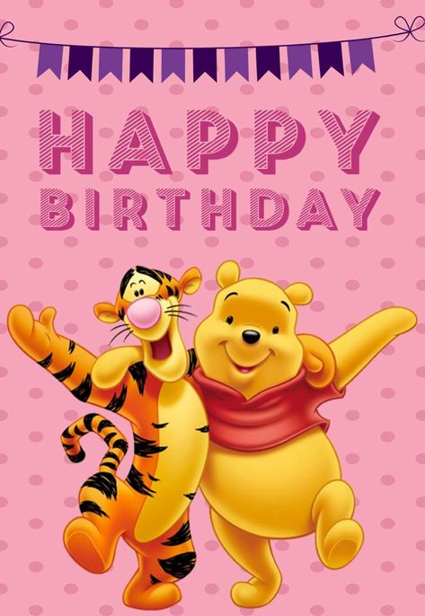 5 Awesome Pooh Bear Printable Birthday Cards + Messages — PRINTBIRTHDAY.CARDS Relevant Quotes, Pooh Printable, Bear Happy Birthday, Birthday Graphics, Printable Birthday Cards, Happy Birthday My Friend, Happy Birthday Minions, Birthday Card Messages, Winnie The Pooh Pictures