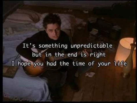 Good Song Quotes, Green Day Lyrics, Billy Joe Armstrong, 90s Songs, Sara Bareilles, Jason Mraz, Good Riddance, Song Lyric Quotes, 90s Music