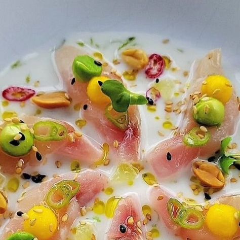 Oli Harding on Instagram: "Sea bass ceviche  #foodphotography #ceviche #fish #bass #montreal" Ceviche Fish, Seafood Appetizers, Sea Bass, Simple Recipe, Wedding Food, Red Onion, Coconut Milk, Food Art, Montreal