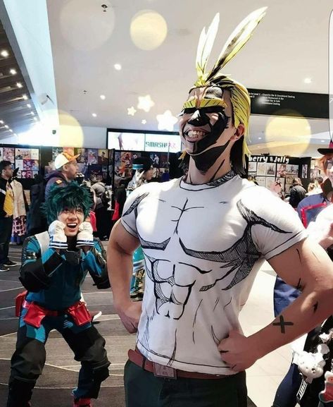 ALL MIGHT!!! All Might Cosplay, Bad Cosplay, Izuku Midoriya Cosplay, Bnha Cosplay, Deku Cosplay, Hero Clothes, Anime Cosplay Ideas, My Hero Academia Cosplay, Mha Cosplay