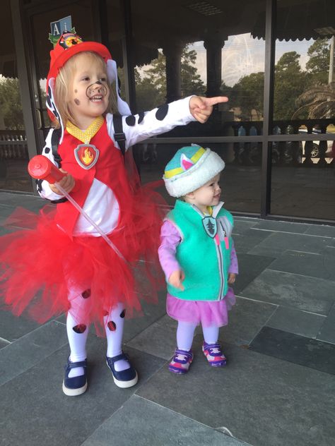 Paw Patrol Marshall and Everest DIY costumes. Marshall from Paw Patrol-girl costume. Everest Paw Patrol Costume, Marshall Paw Patrol Costume, Paw Patrol Halloween Costume, Diy Paw Patrol, Marshall Costume, Diy Girls Costumes, Paw Patrol Everest, Paw Patrol Costume, Paw Patrol Marshall