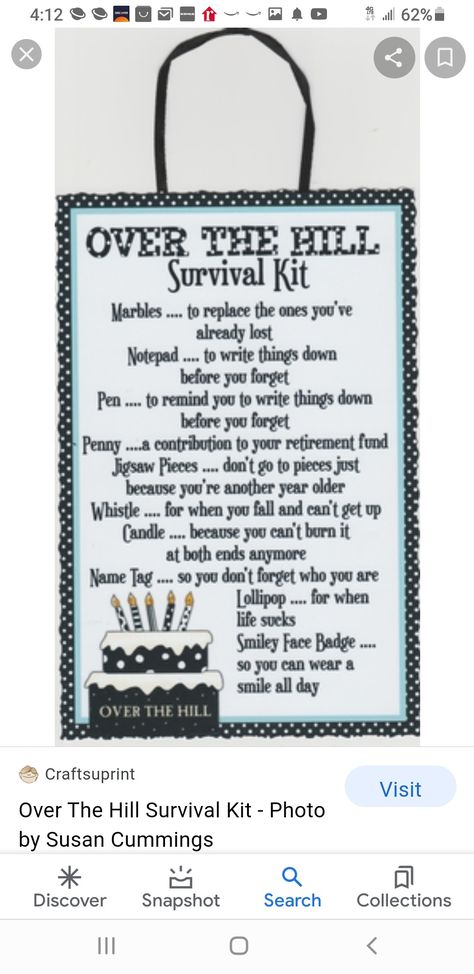 60th Survival Kit Funny, 60th Birthday Survival Kit Funny, Over The Hill Survival Kit Funny, Old Man Survival Kit Funny, 60th Birthday Survival Kit, Diy 60th Birthday, 60th Birthday Ideas For Dad, Over The Hill Gifts, Birthday Pranks