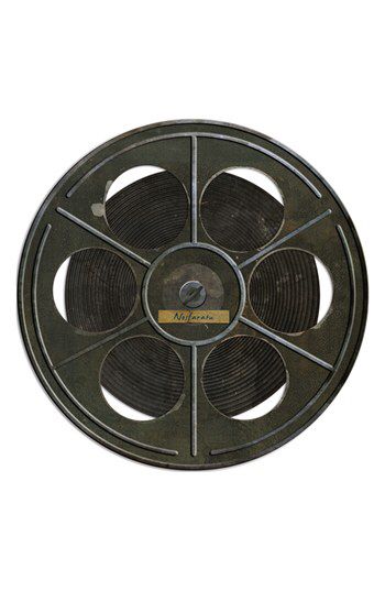 SPICHER AND COMPANY Spicher and Company 'Film Reel' Vintage Look Wall Art available at #Nordstrom Circles Art, Film Equipment, Movie Reels, Vintage Logos, Film Roll, Film Reels, Png Aesthetic, Floral Border Design, Round Wall Art