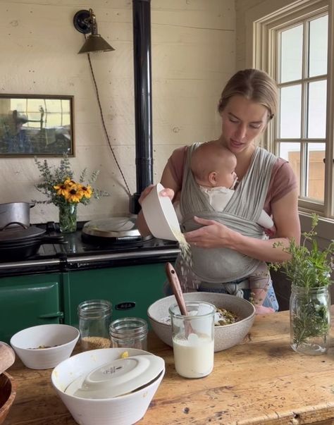 Farm Mother Aesthetic, Parent Life Aesthetic, Stay At Home Mom Aesthetic Farm, Baking Recipes Without Flour, Farm Mom Aesthetic, Homestead Astethic, Pregnant Cottagecore, Farm Family Aesthetic, Ballerina Farm Aesthetic