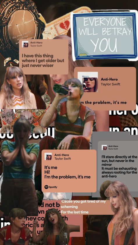 Anti Hero Wallpaper, Anti Hero Taylor Swift, Wallpaper Music, Anti Hero, Hero Wallpaper, Taylor Swift Wallpaper, Girly Photography, Getting Old, You And I