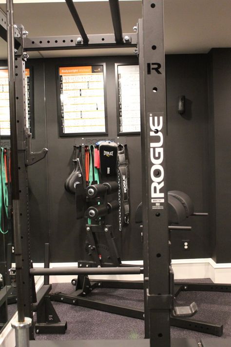 Building "The Ultimate Home Gym" the Rogue Way - Happy Haute Home Outside Gym, Home Gym Design Ideas, Home Garage Gym, Gym Design Ideas, Ectomorph Workout, Building A Home Gym, Home Gym Machine, Home Gym Garage, Workout No Equipment