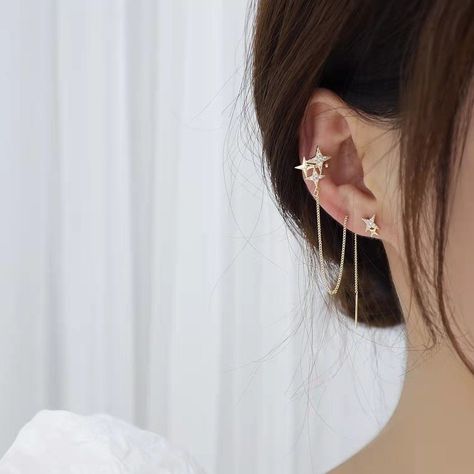 DIY thread earrings