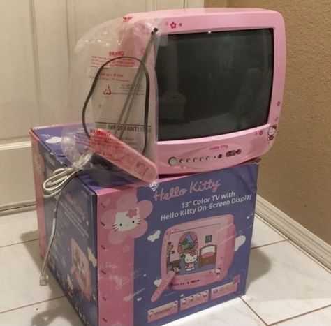 Hello Kitty Tv, Rare Hello Kitty, Gaming Tv, Tv Screen, Retro Gaming, Hello Kitty, Gaming, Kitty, Screen