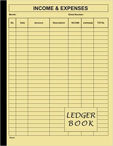 Amazon.com: Ledger Book: Income and Expense Log Book for Bookkeeping and Small Business log book / Account Recorder & Tracker Notebook: Large Simple Accounting Ledger Book / High Quality Yellow Matte Finish Cover (9798527736304): Press, Bookkeeping Arts: Books Accounting Ledger Book, Log Book Ideas, Book Keeping Templates, Log Book Template, Accounting Ledger, Tracker Notebook, Accounting Basics, Accounting Books, Chart Of Accounts