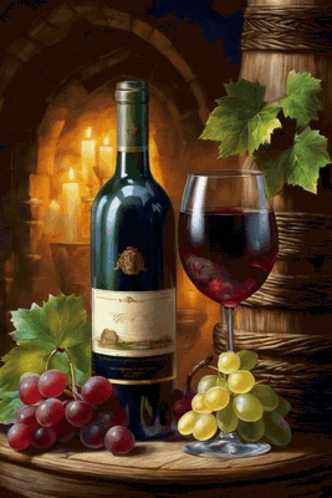 Still Life Wine, Wine Paintings, Wine Pictures, Victorian Christmas Cards, Christmas Fireplace Mantels, Fruit Still Life, Break Wall, Indian Women Painting, Wine Painting