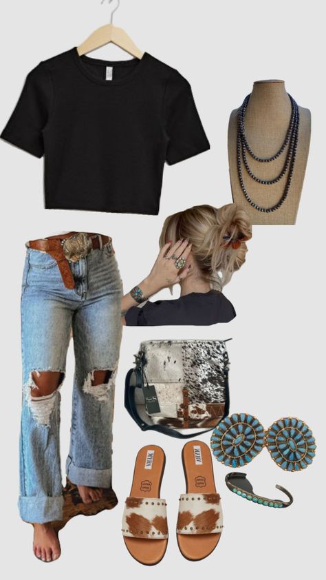 Punchy Outfits, Casual Country Outfits, Southern Outfits, Country Style Outfits, Western Wear Outfits, Cute Country Outfits, Country Girls Outfits, Nashville Outfits, Western Style Outfits