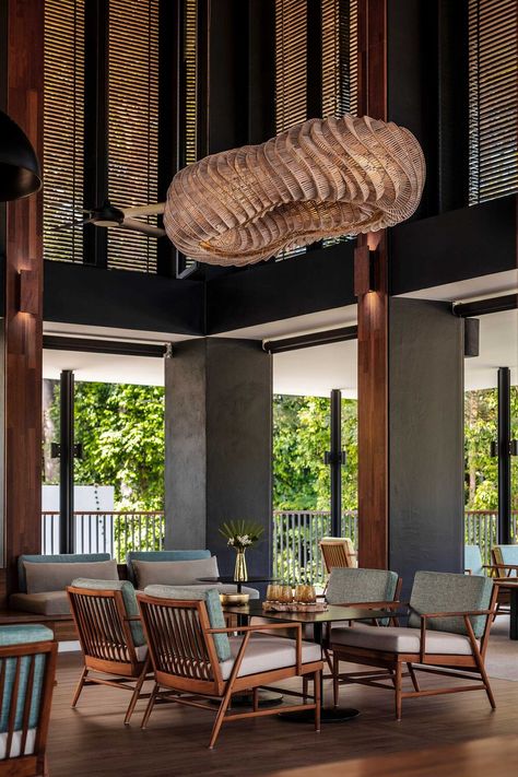 OneOnly Set to Open on Desaru Coast — Design Anthology Tropical Resort Lobby Design, Tropical Lounge Design, Resort Lobby Design, Tropical Hotel Lobby, Kerry Hill Architects, Resort Interior Design, Kerry Hill, Design Anthology, Resort Interior