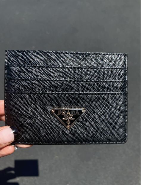 Cart Holder Wallet, Card Holder Wallet Aesthetic, Card Holder Aesthetic, Prada Card Holder, Luxury Card Holder, Designer Card Holder, Montana Style, Ysl Wallet, Handbag Essentials