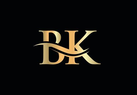 Monogram letter BK logo design Vector. BK letter logo design with modern trendy Bk Wallpaper Letter, B Style Letter, Bk Logo, Creation Logo Png, Boys Attitude Pics Hd, Boubou Styles, Quotes Lockscreen, B Image, Drawings For Boyfriend