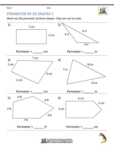 Perimeter Of Shapes, Quadrilaterals Worksheet, Area And Perimeter Worksheets, Find The Perimeter, Excel Worksheet, Perimeter Worksheets, Apple Math, Mail Merge, Geometry Worksheets