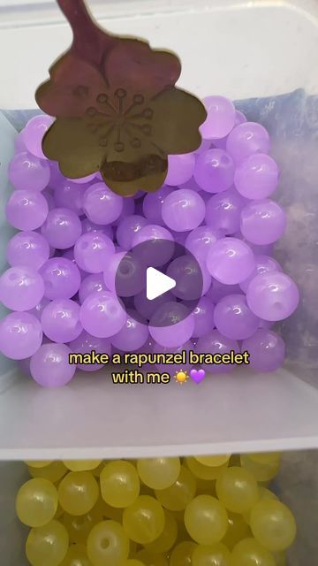 Boujee Beads Inc❄️| 5⭐️bracelets on Instagram: "rapunzel bracelet☀️💜 looking for more? follow @boujeebeadssinc for more cute accessories 🤍 #rapuzel #tangled #beadedbracelets #beadedjewelry #bracelets #tangledrapunzel" Rapunzel Bracelet, Tangled Bracelet, Rapunzel And Cassandra, Tangled Rapunzel, Cute Accessories, Glass Bracelet, Rapunzel, Tangled, Beaded Jewelry