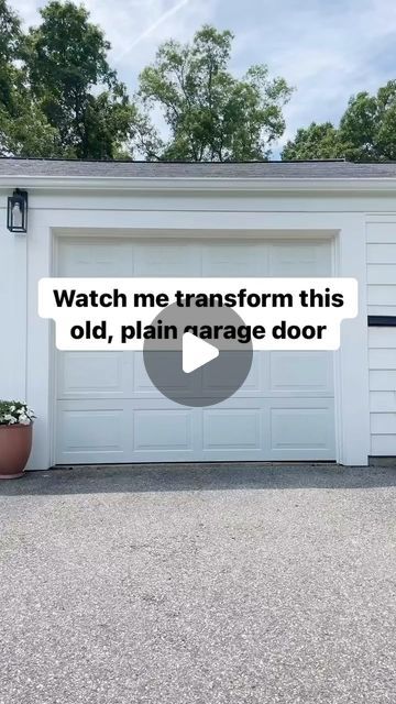 Jenna Shaughnessy on Instagram: "Transform a basic garage door with these magnetic panels and hardware for just $30! It’s such an affordable solution to jazz up your boring garage doors. I did this 5 years ago and they still look perfect to this day - and my neighbors thought we got new doors!! ✨comment GARAGE DOOR and I’ll send you the links to this quick and affordable upgrade! ✨" Painting Garage Door Black, Magnetic Garage Door Panels, Paint Garage Door, Garage Door Paint, Garage Door Panels, Garage Door Makeover, Door Panels, Door Makeover, Garage Door