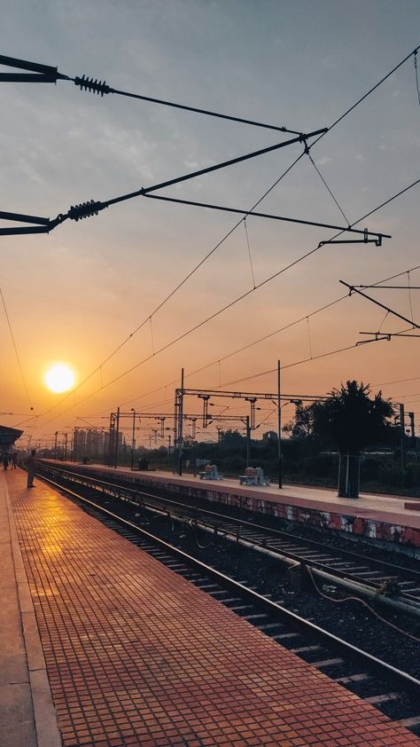 #sunrays #railway station #photography #editing #instagram #photos #sun #posts #pinterest Travel Photos Instagram Story, Railway Station Pictures, Random Pictures To Post On Instagram, Pune Railway Station Snap, Instagram Aesthetic Posts Pictures, Kozhikode Railway Station, Train Pose Ideas, Instagram Asthetics Photos, Aesthetic Train Photos