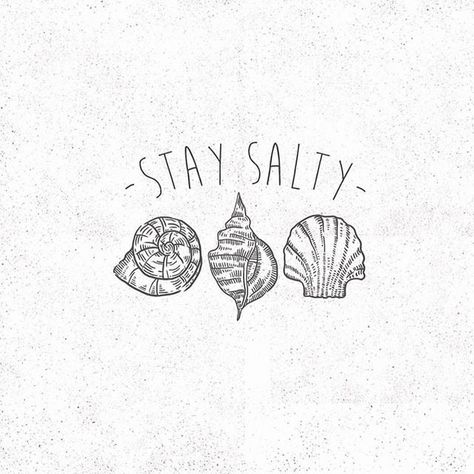 Salty Tattoo, Small Beach Tattoos, La Beach, Stay Salty, Beach Tattoo, Blue Cottage, Ocean Jewelry, Subtle Tattoos, Summer Quotes