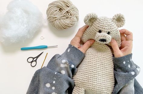 Crochet Bears Free Pattern, Crochet Bear Pattern Free, Crochet Video Tutorials, Bear Patterns Free, Crochet Bear Patterns, Animal Knitting Patterns, Crochet Quilt, Crochet Videos Tutorials, Crochet Bear