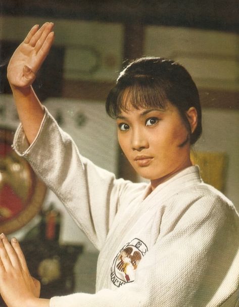 Angela Mao in a great martial arts film called Hapkido. Female Movie Characters, Korean Martial Arts, Action Movie Stars, Martial Arts Film, Kung Fu Movies, Francois Truffaut, Kung Fu Martial Arts, Female Martial Artists, Martial Arts Movies