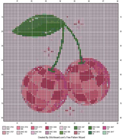 Pixel Art Cross Stitch Patterns, Cross Stitch Aesthetic Pattern, Cross Stitch Patterns Aesthetic, Aesthetic Cross Stitch Pattern, Grid Patterns Crochet, Fruit Pixel Art, Fruit Tapestry, Graph Crochet, 8bit Art