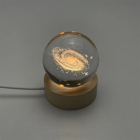 Custom Solar System Night Light, 3D Print Planet Lamp, Personalized Milky Way Memorial Gift, Crystal Ball Desk Lamp, Astronomy Gift for Her - Etsy Planet Lamp, Astronomy Gifts, Astronomy Gift, Best Gifts For Him, Ball Lights, Moon Crystal, Night Lamps, Car Stuff, Glass Ball