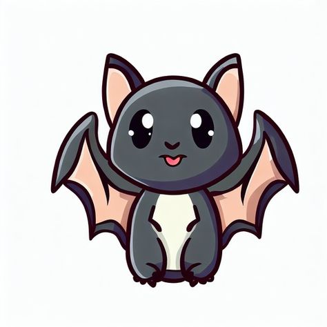 Cute bat Bat Doodle, Robot Monster, Cute Bat, Bat, Cute Animals, Doodles, Good Things, Drawings, Animals