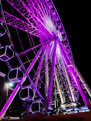 Atlanta's new Ferris wheel! Skyview Atlanta, Purple Board, Pinterest Journal, Ferris Wheels, Lemon Drops, Downtown Atlanta, Carnival Rides, College Student, Atlanta Georgia