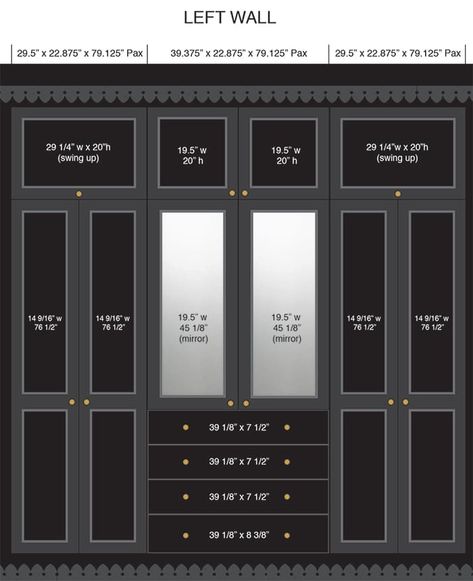 Closet Makeover: Phase 2 - Jenna Sue Design Bedroom Entry Through Closet, Walk In Closet Door Ideas Bedrooms, Craftsman Built In Wardrobe, Closet Plans Diy How To Build, Custom Closets Walk In, Woods Bedroom, Closet Layouts, Organization Ideas Closet, Wallpaper Closet