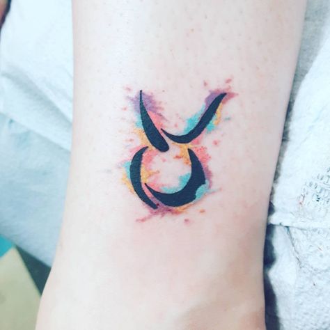 Elemental Tattoo, Taurus Tattoo Ideas, Taurus Symbol Tattoo, Small Name Tattoo, Taurus Bull Tattoos, About Taurus, Taurus Constellation Tattoo, Taurus Symbols, 42 Tattoo