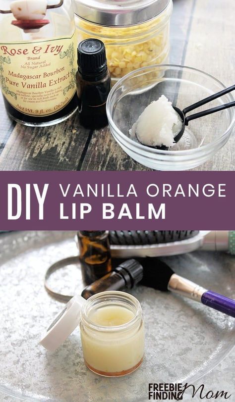 Are your lips dry and chapped? There's no need to rush to the store to buy a lip moisturizer when you can whip up this recipe for homemade lip balm in minutes and with only a handful of ingredients which don�t include harmful artificial chemicals. Not onl Diy Vanilla, Diy Lip Scrub, Lip Balm Recipe, Diy Lip Balm Recipes, Balm Recipe, Lip Scrub Homemade, Homemade Moisturizer, Lip Scrub Diy, Lip Balm Recipes