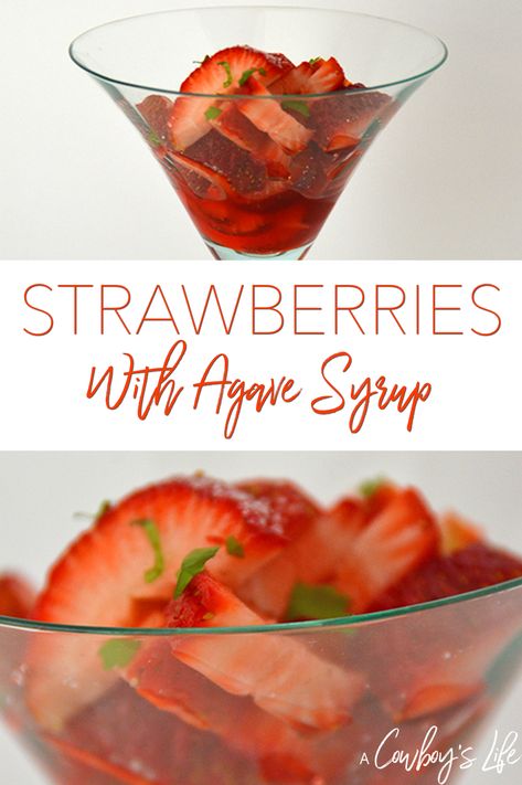 Strawberries with agave syrup Recipes Using Agave Syrup, Agave Recipes, Drink Syrups, No Bake Energy Bites, Sitting Outside, Chocolate Oats, Healthy Sweet Treats, Healthier Recipes, Strawberry Blueberry