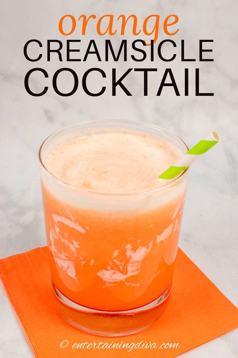 Try this orange creamsicle cocktail recipe for adults! Easy, delicious, refreshing Orange Creamsicle inspired cocktail recipe that everyone's going to obsess over! Here's how to make it! Whipped Vodka Drinks, Orange Creamsicle Cocktail, Orange Creamsicle Drink, Creamsicle Cocktail, Creamsicle Drink, Whipped Vodka, Whipped Cream Vodka, Orange Crush Soda, Crush Soda