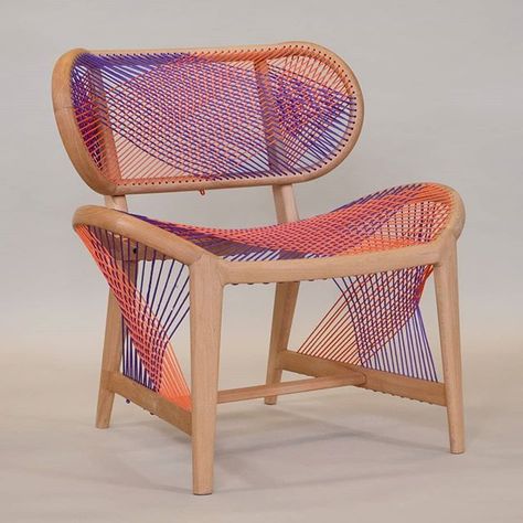 London Design Week Trends: Weave Chair, Arjun Singh Assa Weaving Furniture, Chair Weaving, Woven Furniture Design, Ercol Chair, Best Living Room Ideas, London Design Week, Macrame Chairs, Storage Solutions Bedroom, Woven Chair