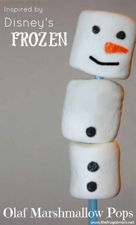 Try these quick and easy Disney's Frozen Olaf Marshmallow Pops #DisneyFrozen Olaf Marshmallow, Edible Ideas, Frozen Bday Party, Disney Frozen Birthday Party, Disney Frozen Party, Disney Frozen Birthday, Frozen Themed Birthday Party, Disney Frozen Olaf, Frozen Theme Party