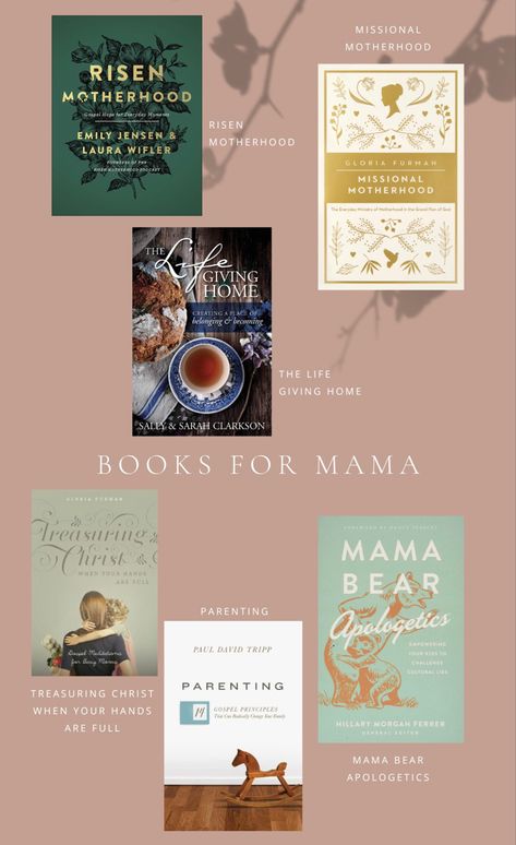 Christian Parenting Books, Risen Motherhood, Motherhood Books, Top 100 Books, Motherhood Encouragement, Christian Motherhood, Affirmations For Kids, Books For Moms, Bible Study Lessons