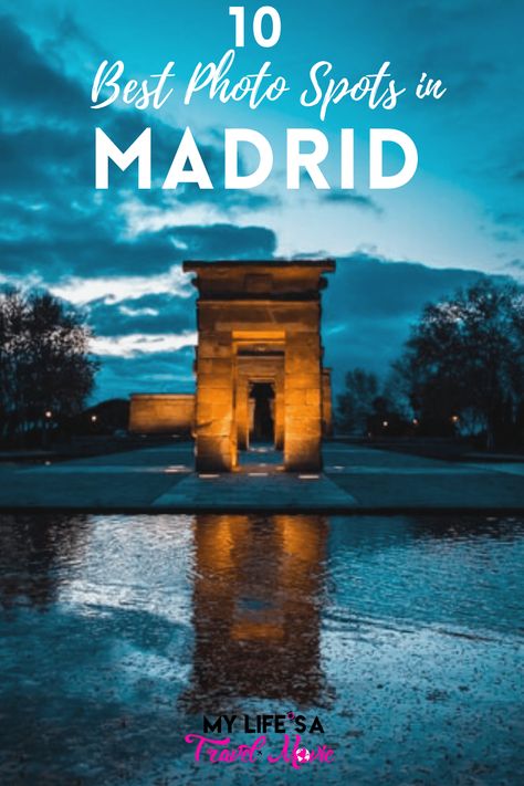 Ten of the best Madrid photo spots recommended by a local! Includes secret locations of the best hotel rooftop for those IG-worthy shots when you're in Madrid, Spain! Madrid Photo Spots, Madrid Photo Ideas Instagram, Madrid Instagram Spots, Madrid Pictures Ideas, Madrid Instagram Pictures, Madrid Photo Ideas, Madrid Spain Photography, Madrid Photography, Madrid Spain Travel